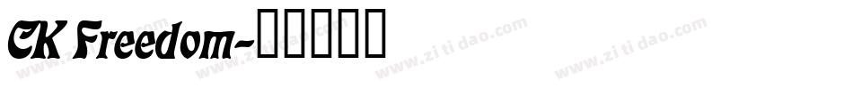 CK Freedom字体转换